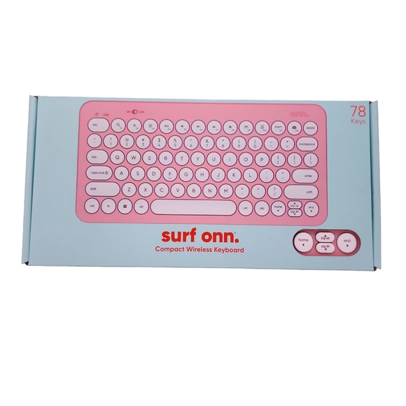 Pink Onn. Compact Wireless Keyboard - Picture 1 of 8